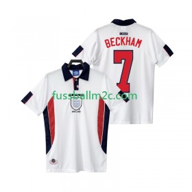 Fußballtrikots England BECKHAM 7 Retro Heim Trikotsatz 1998